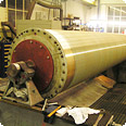Saug- und Gegenwalze für die Produktion von Papier